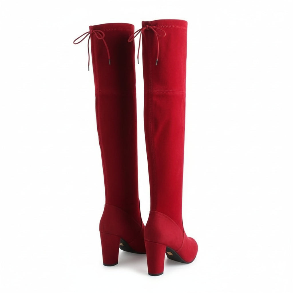 Cizme din piele întoarsă