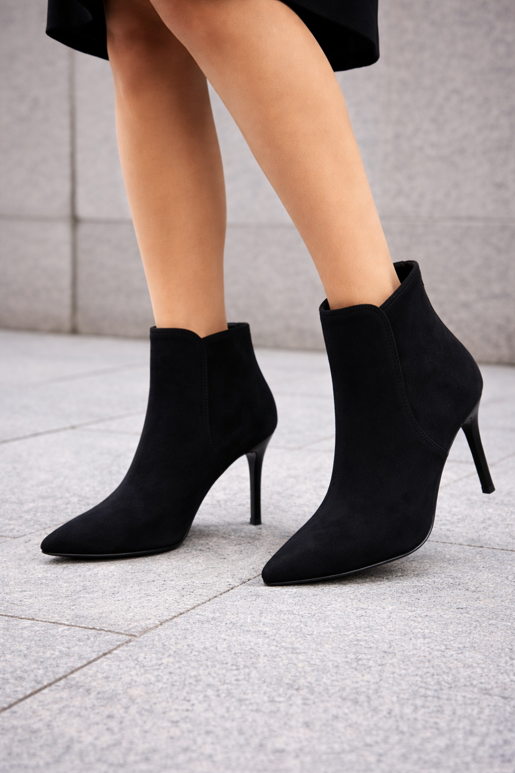 Suede Stiletto Boots