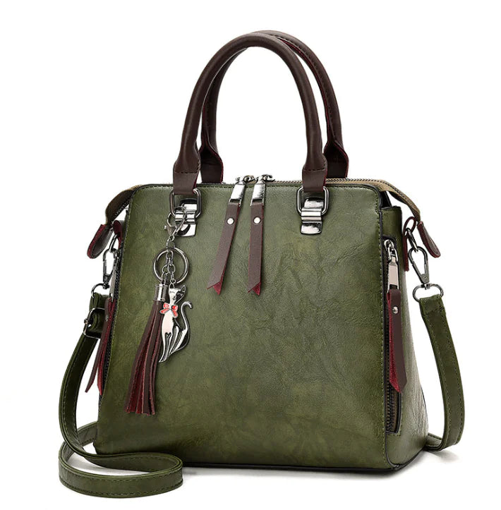 Geantă mare cu accesoriu de pisica