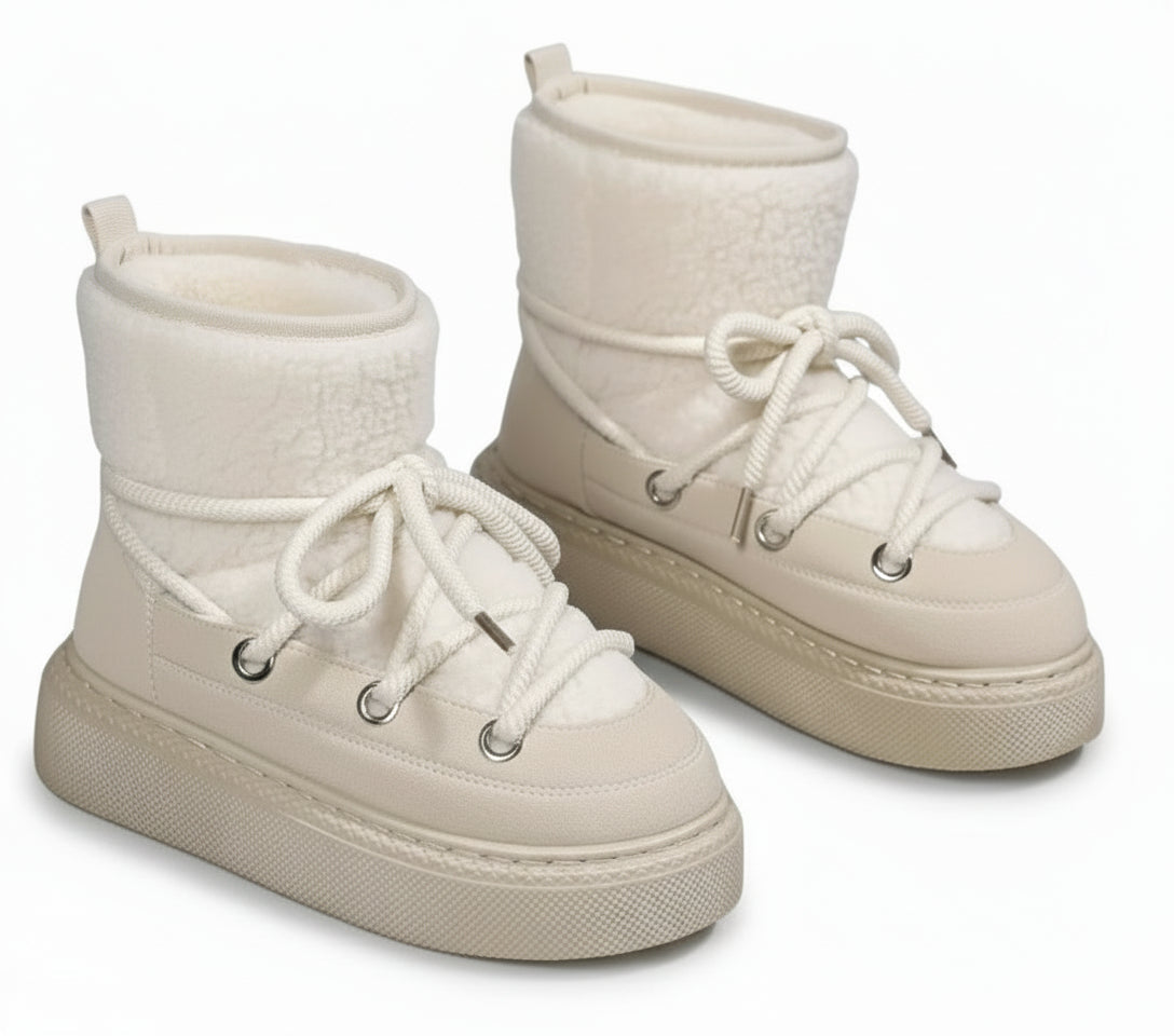 Botine din blană artificială