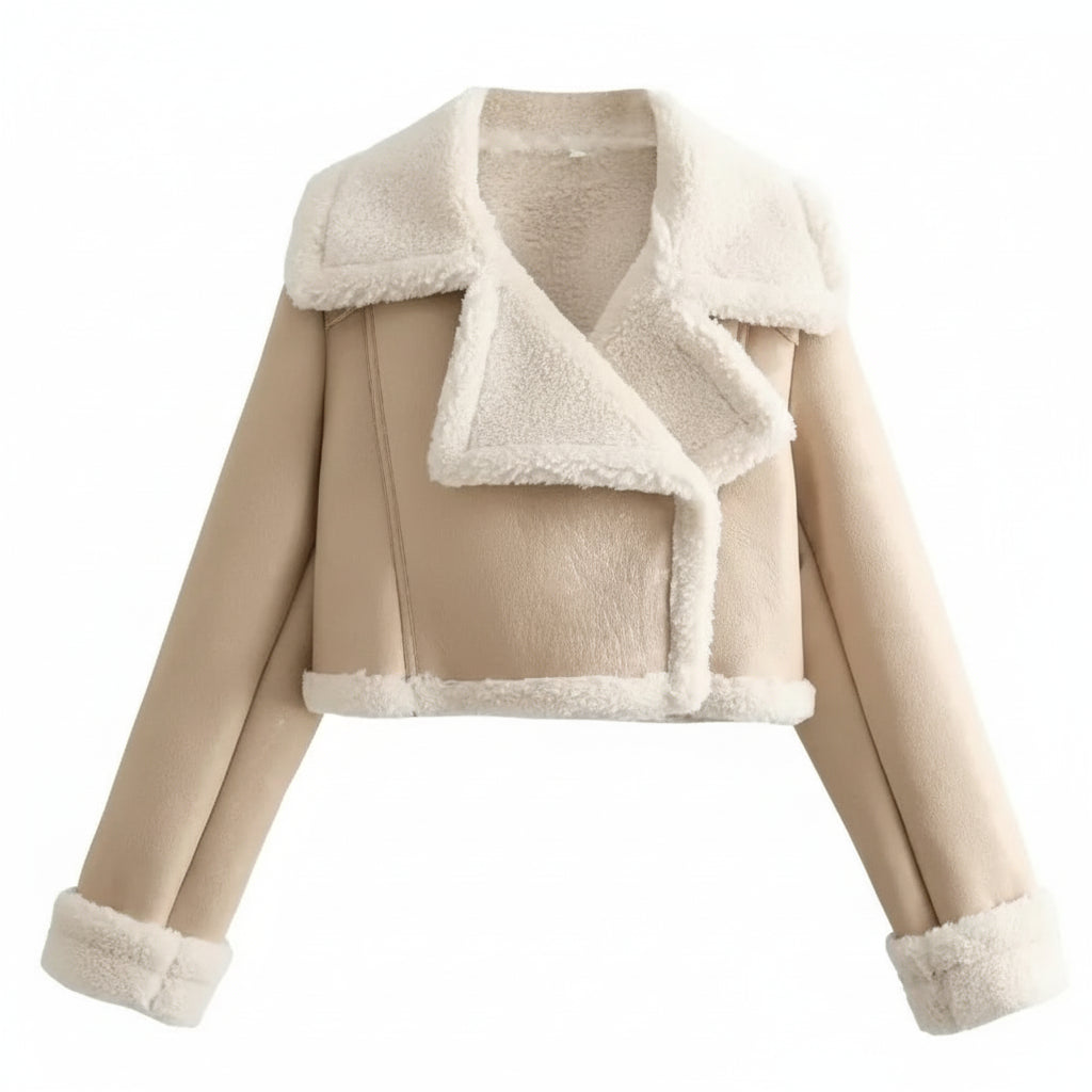 Jachetă eleganta cu blana