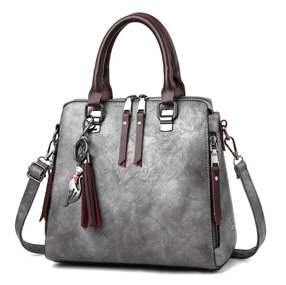 Geantă mare cu accesoriu de pisica